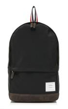 Thom Browne Leather-trimmed Canvas Backpack