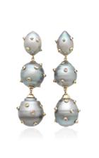 Bibi Van Der Velden 18k White Gold And Multi-stone Earrings