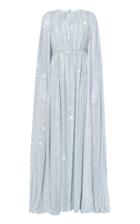 Moda Operandi Erdem Kenley Sequin-embellished Cape Gown