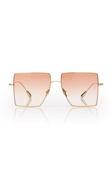 Moda Operandi Kaleos Eyehunters Stamper Square-frame Gold-tone Sunglasses