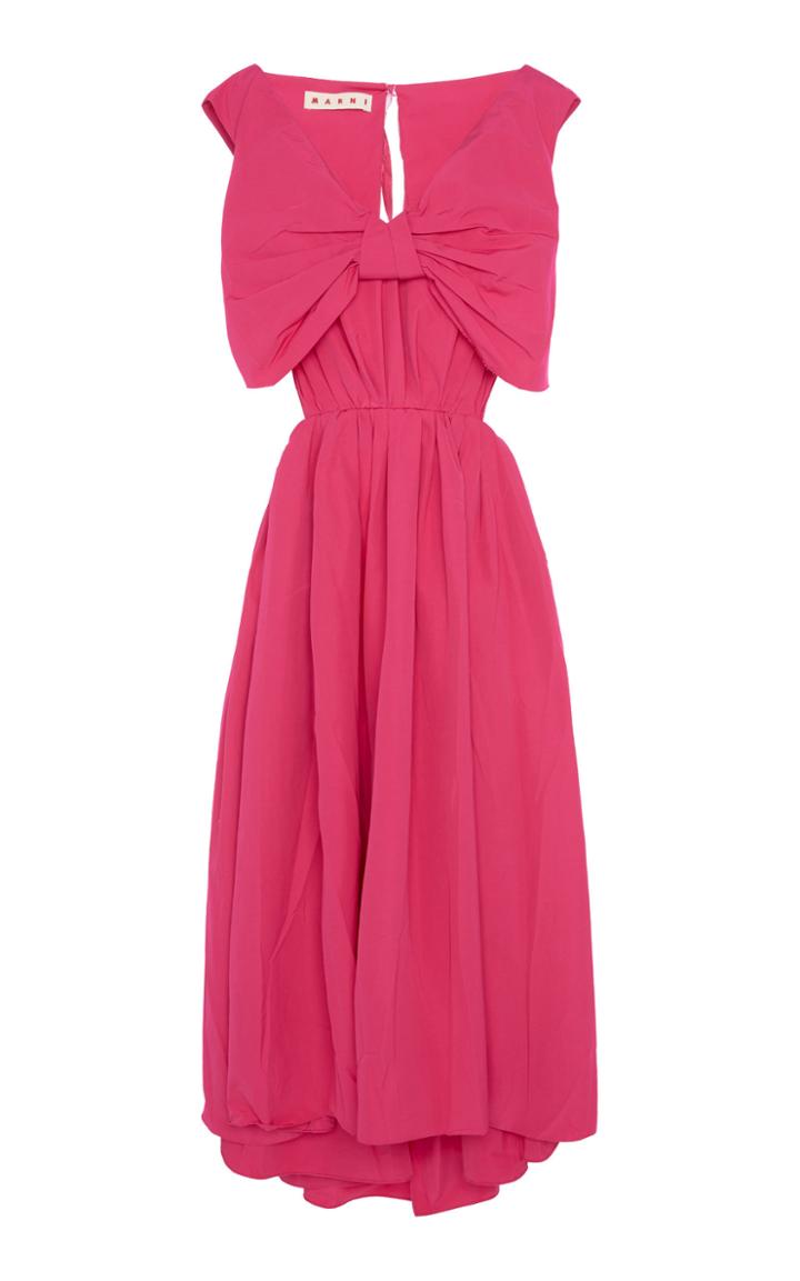 Moda Operandi Marni Cotton-blend Open-back Maxi Dress Size: 40