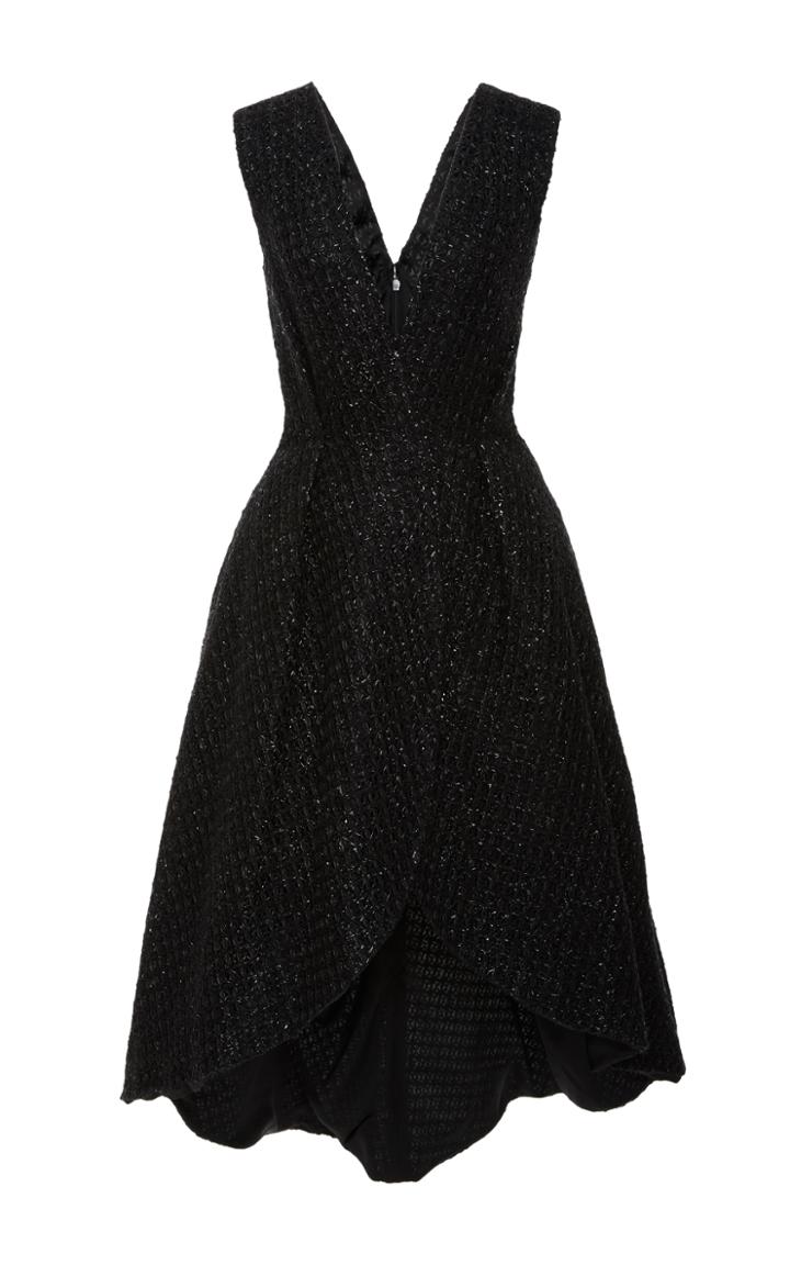 Christian Siriano Raffia Wrap Dress