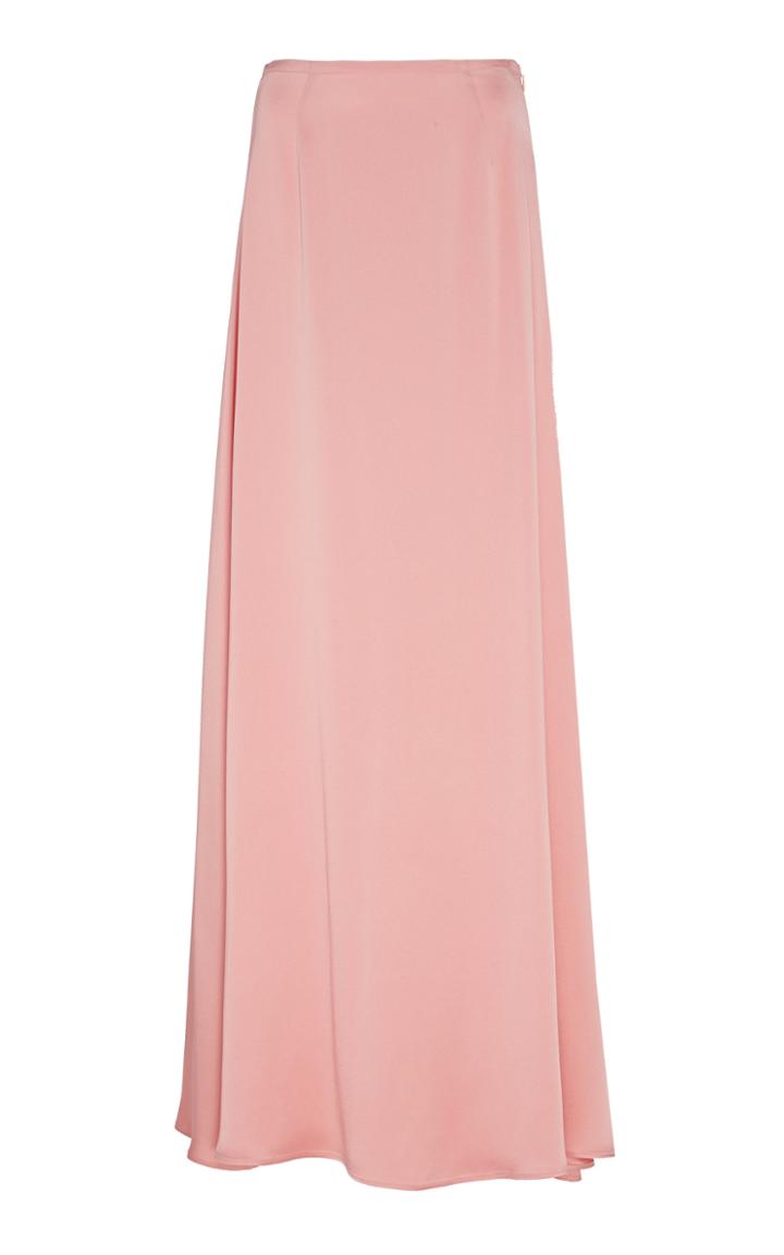 Sally Lapointe Doubleface Satin Maxi Skirt