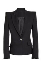 David Koma Crystal-embellished Wool Blazer