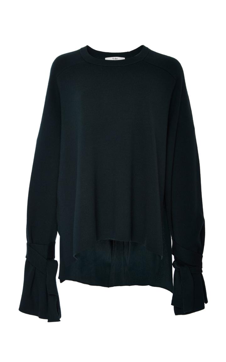 Tibi Tied Sleeve Pullover