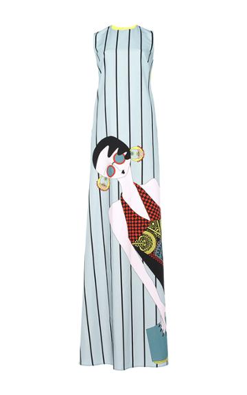 Holly Fulton Sleeveless Printed Maxi Dress