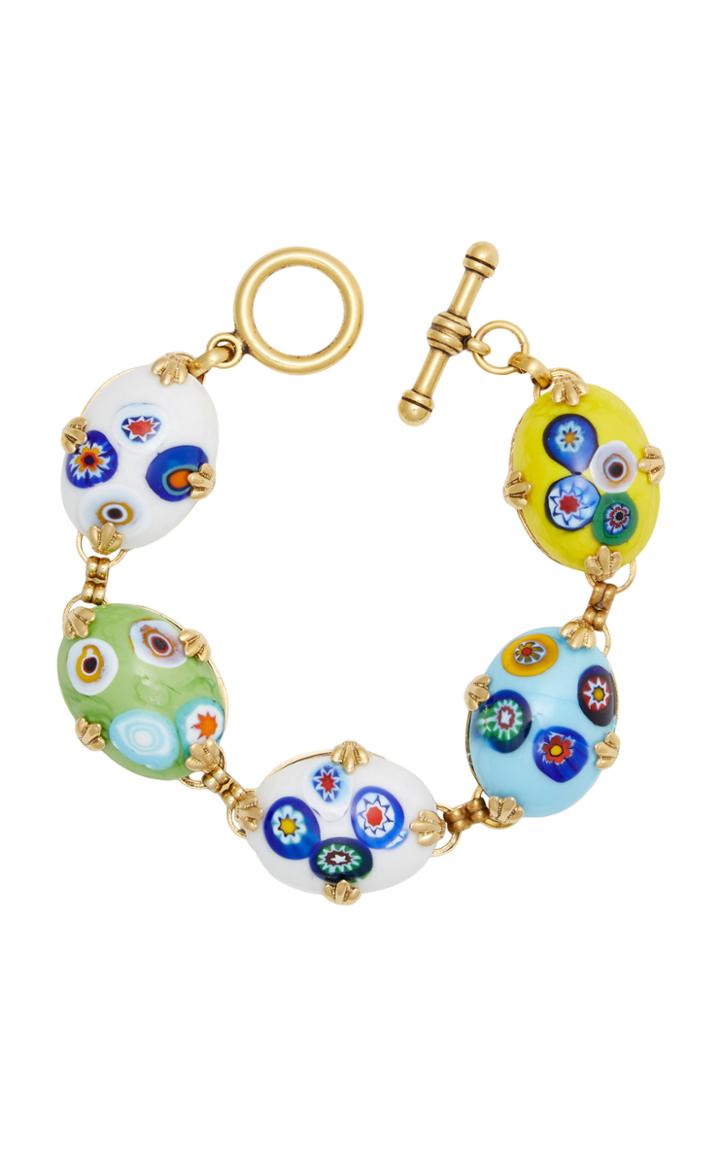 Brinker & Eliza Vibes 24k Gold-plated Charm Bracelet