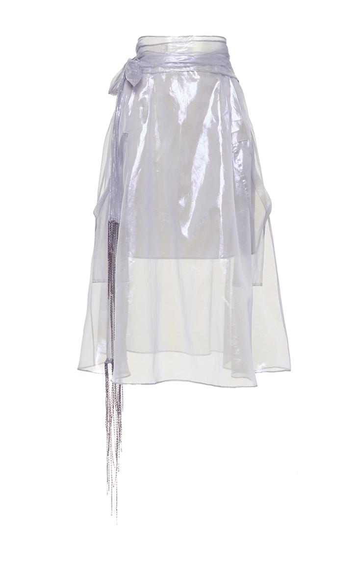 Wanda Nylon Tilly Sheer Knee Skirt