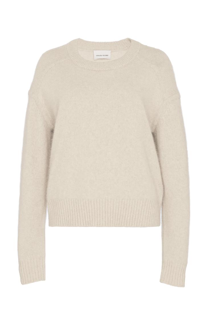 Loulou Studio Felce Rib-trimmed Crew-neck Sweater