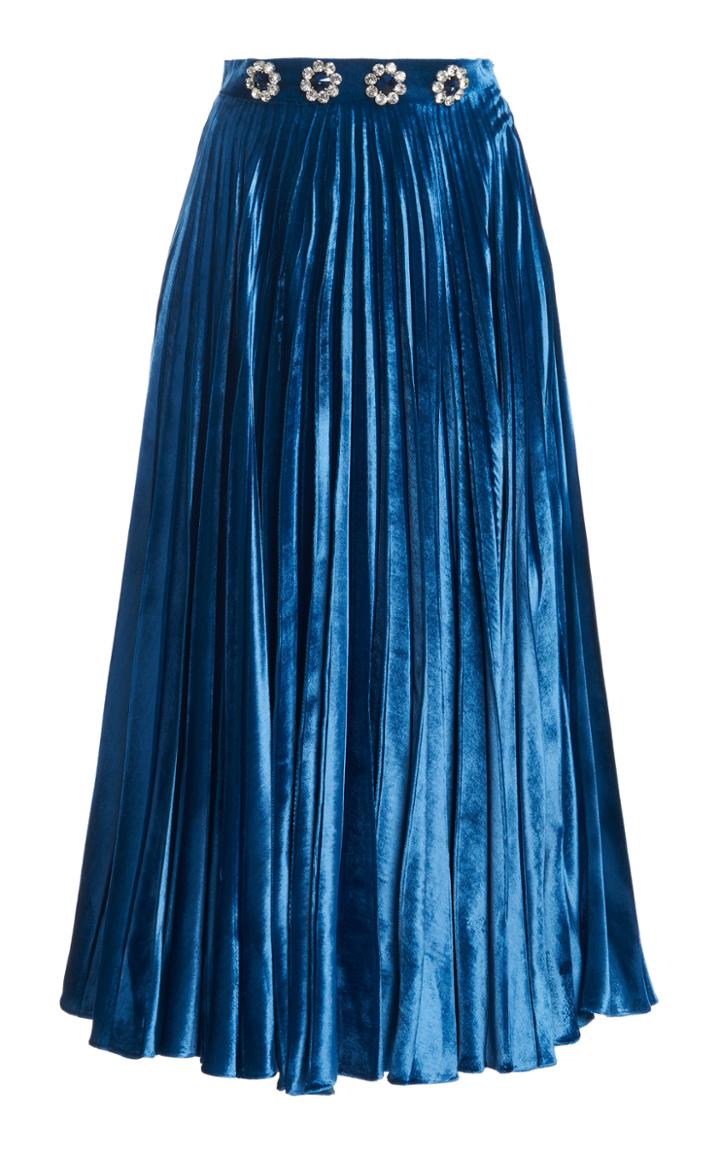 Moda Operandi Christopher Kane Crystal Pleated Skirt