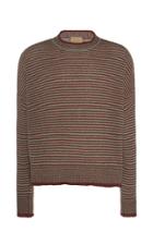 Federico Curradi Micro-stripe Wool And Silk Sweater
