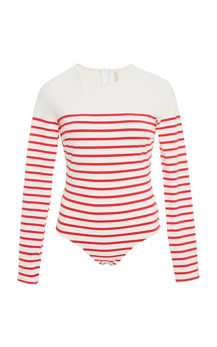 Solid & Striped The Margot Long Sleeve One Piece Swimsuit