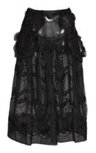 Simone Rocha Smocked Pocket Beaded Skirt