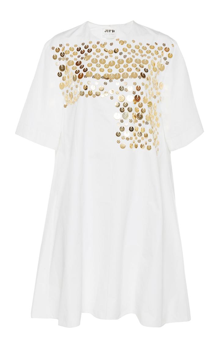 Moda Operandi Maison Rabih Kayrouz Embellished Poplin Dress Size: 36