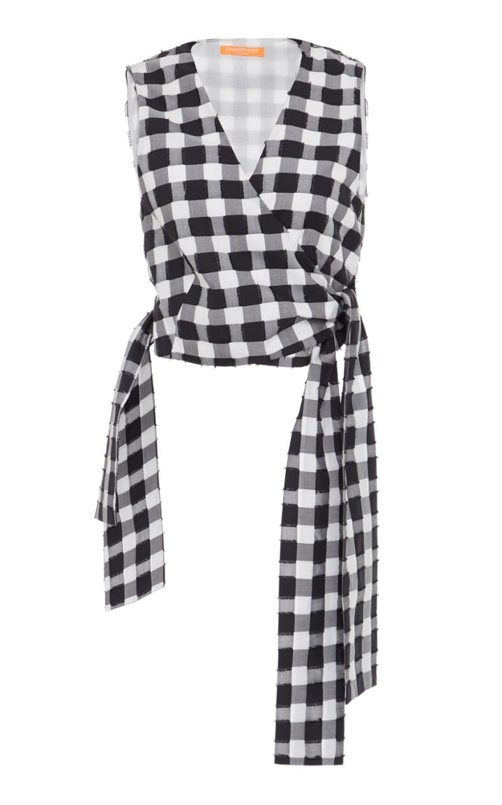 Smarteez Checker Wrap Top