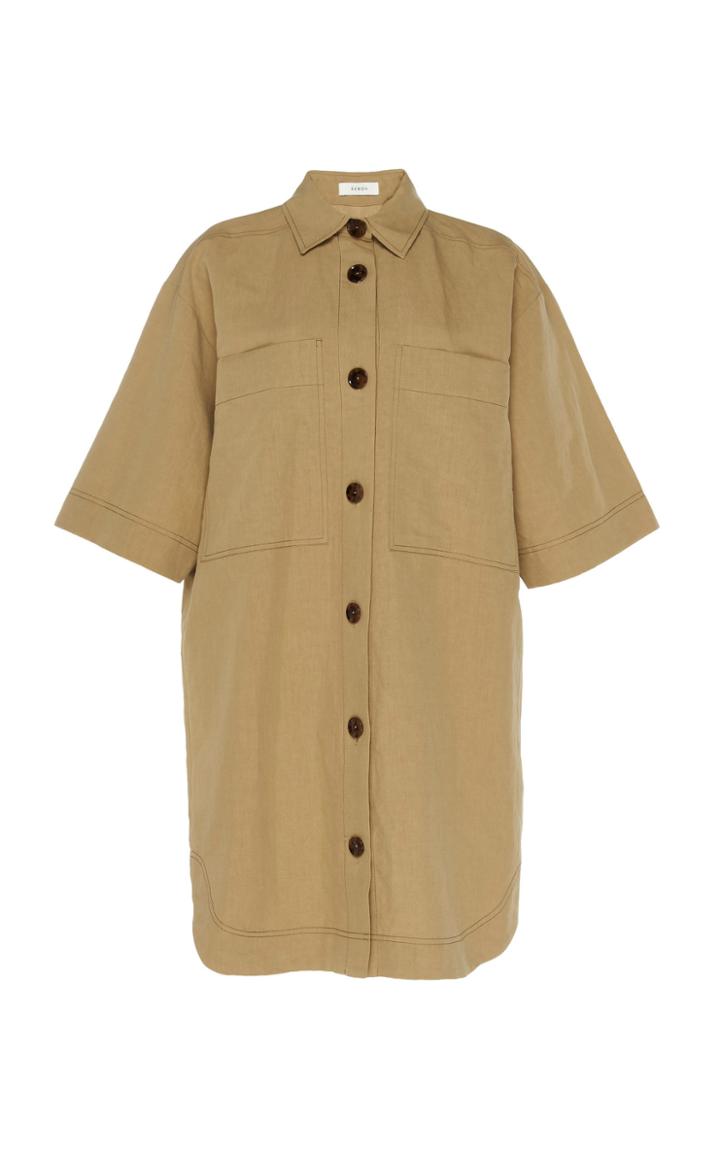 Moda Operandi Eron Tammy Linen-blend Shirt Dress Size: 32