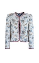 Moda Operandi Alix Of Bohemia Posey Floral-appliqu Cotton Jacket