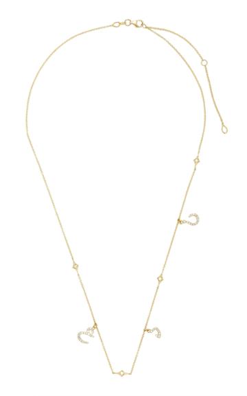 Names By Noush Tiny Treasures Arabic Triple Initial Necklace