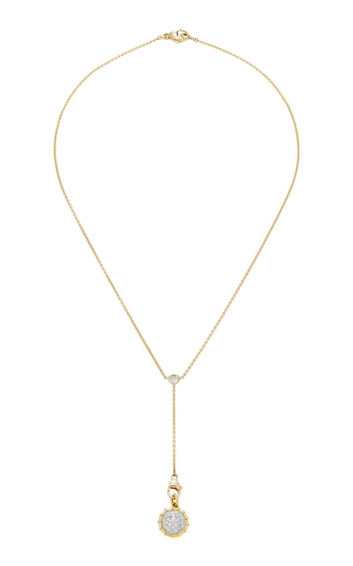 Renee Lewis 18k Gold Pav Diamond Necklace