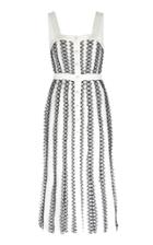 Huishan Zhang Grace Lace-trimmed Knit Midi Dress