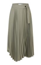 Moda Operandi Recto Asymmetrical Pleated Midi Skirt Size: S/m