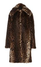 Rokh Leopard Faux Fur Coat