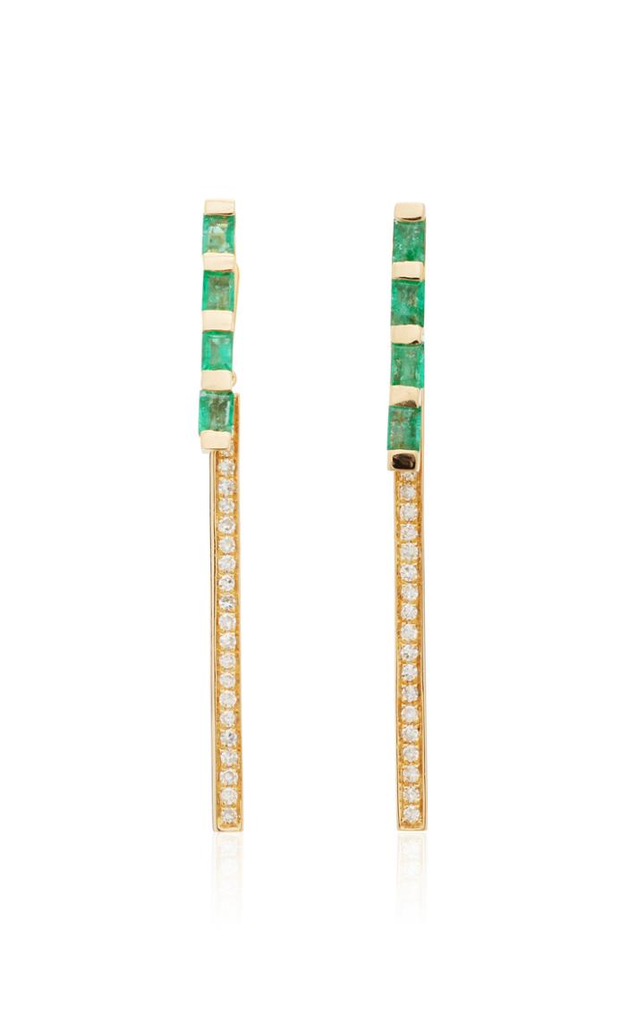 Moda Operandi Shay 18k Yellow Gold Two Stone Stick Ear Jackets