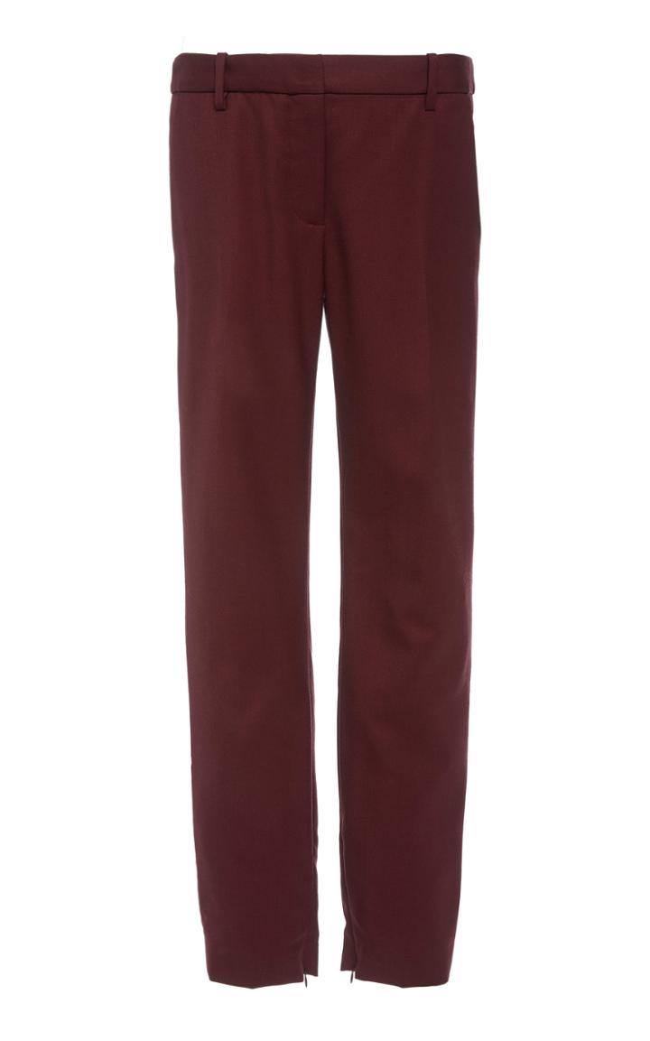 Nili Lotan Leo Wool-blend Straight-leg Pants