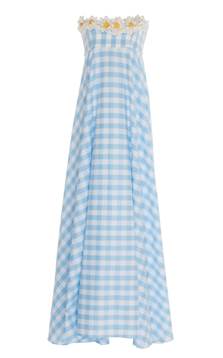 Moda Operandi Leal Daccarett Cantare Gingham Cotton Dress Size: 0