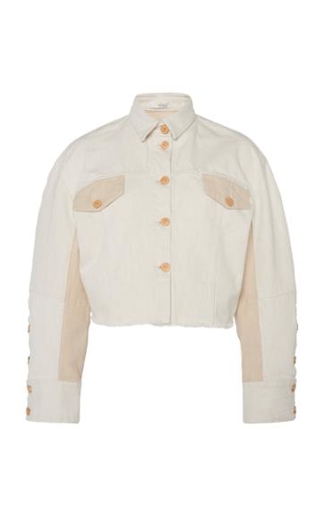 Eron Ruby Cropped Cream Jacket