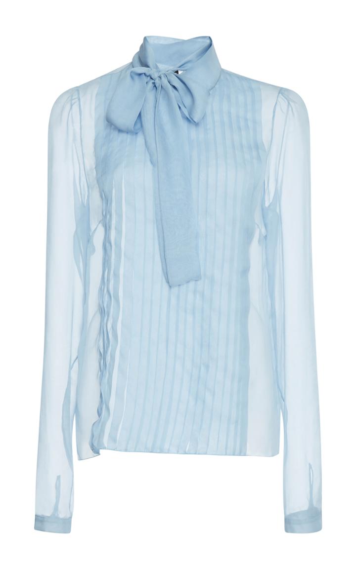 Rochas Chiffon Shirt With Bow