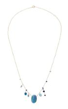 Wwake One-of-a-kind Multi Opal And Sapphire Necklace