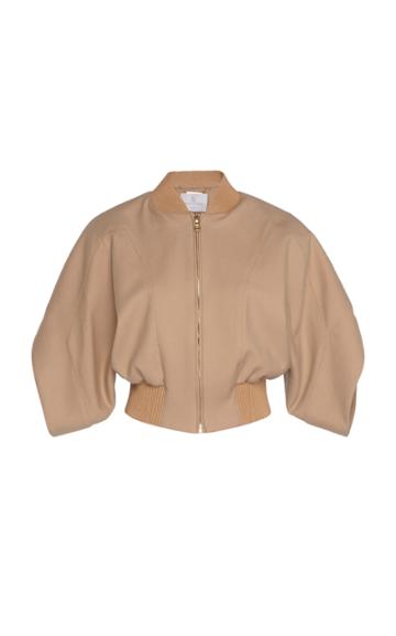 Ralph & Russo Wool Cropped Bomber Jacket