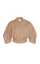 Ralph & Russo Wool Cropped Bomber Jacket