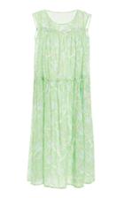 Moda Operandi Eywasouls Malibu Caroline Printed Pleated Shift Dress Size: Xs/s