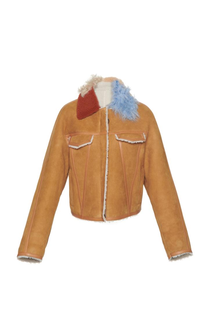 Off-white C/o Virgil Abloh Cropped Shearling Jacket