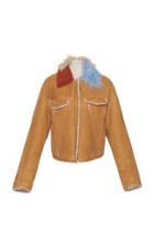 Off-white C/o Virgil Abloh Cropped Shearling Jacket