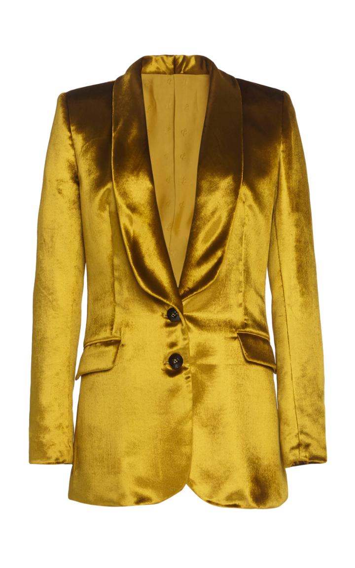 Ralph & Russo Single Breasted Satin Blazer