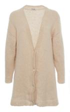 Miu Miu Ribbed-knit Off-the-shoulder Top