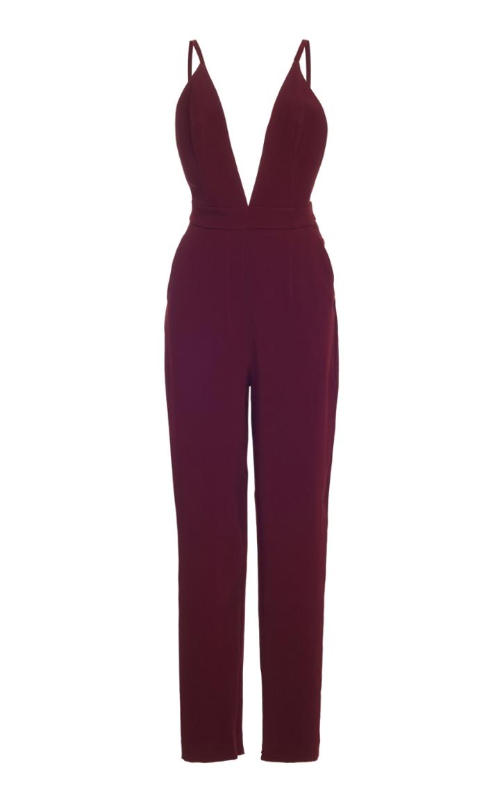 Elie Saab Crepe Cady Jumpsuit