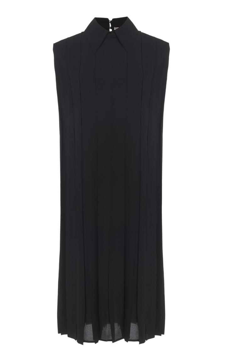 Emilia Wickstead Evanthe Midi Sleeveless Shirt Dress
