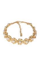 Valre Fleur Pearl And 24k Gold-plated Choker