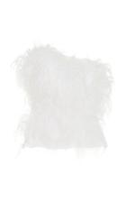 Moda Operandi Prabal Gurung Ostrich-feather-embellished Asymmetric Top Size: 00