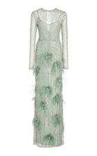 Moda Operandi Rachel Gilbert Petunia Embellished Organza Gown