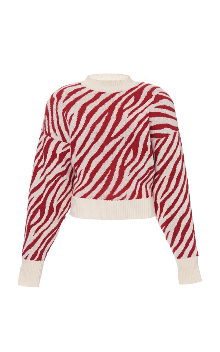 Attico Printed Wool Sweater