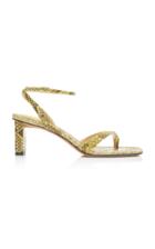 Alexandre Birman Nelly Python And Leather Sandals