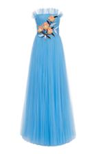 Carolina Herrera Strapless Embellished Gown
