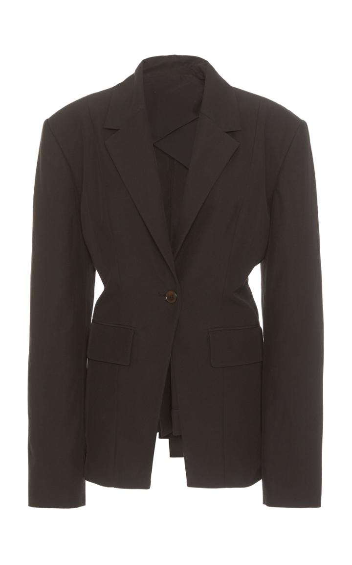 Moda Operandi Deveaux Irina Pleated Crepe Jacket Size: 0
