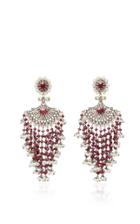 Sanjay Kasliwal Indorussian Ruby And Pearl Earrings