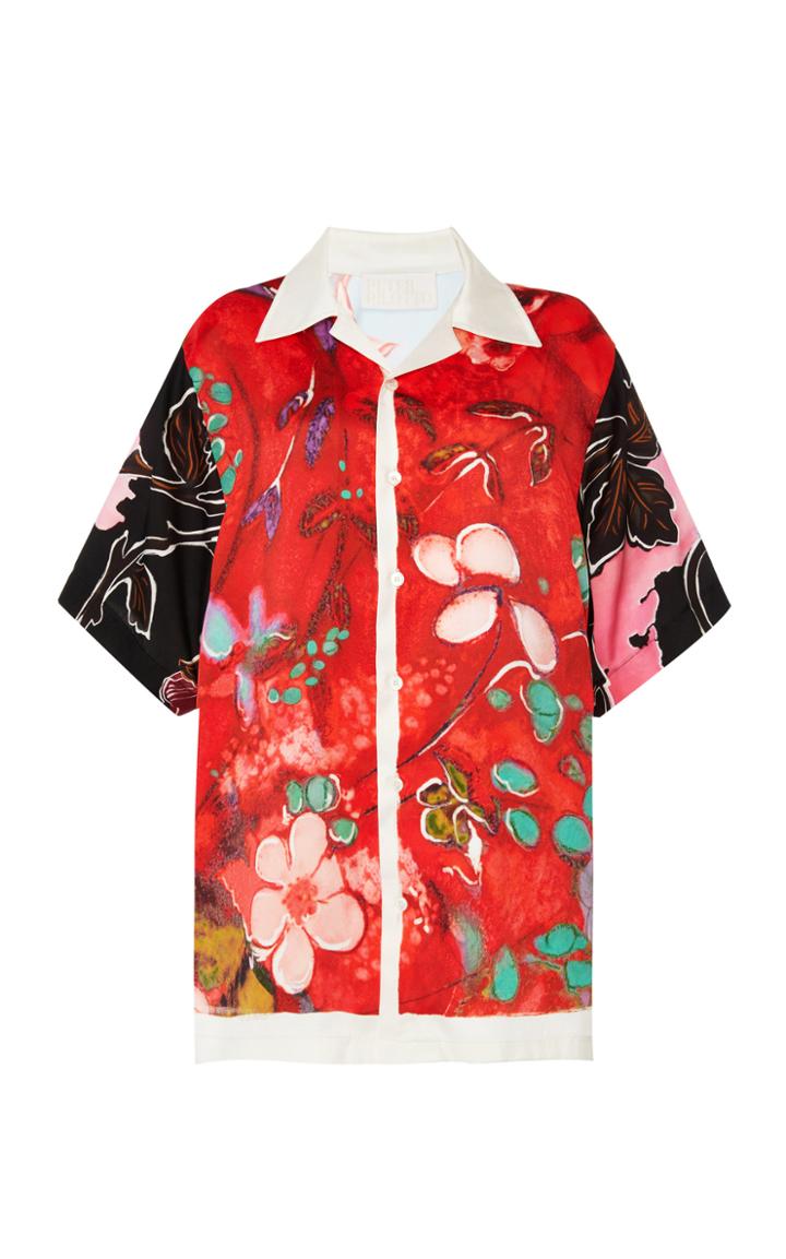 Moda Operandi Peter Pilotto Printed Twill Shirt Size: Xs